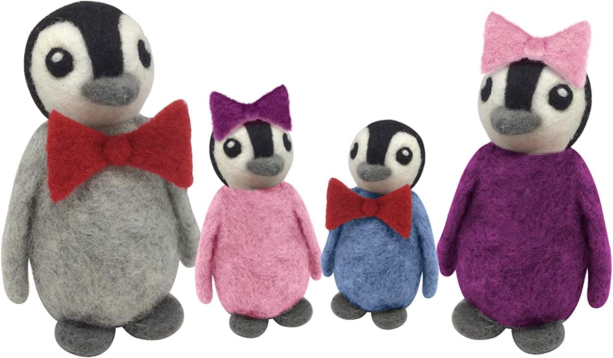 The Felt Box Needle Felting Kit Pip’s Penguin Parade. Designed by