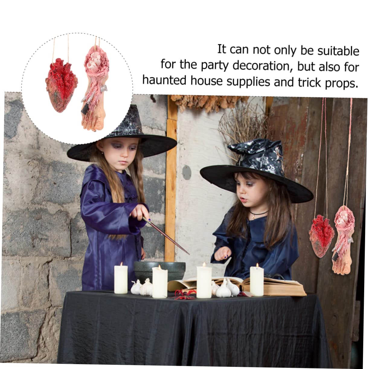 ibasenice 6stücke Halloween Deko Realistische Menschliche Organe Gruselige Hängedekoration Für Halloween-Partys Für Scherzartikel Und Dekorationsbedarf