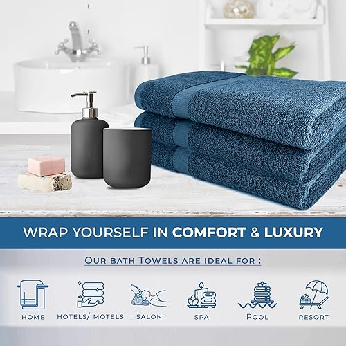 Miniatura 5 de DAN RIVER - Juego de toallas de baño 100% algodón