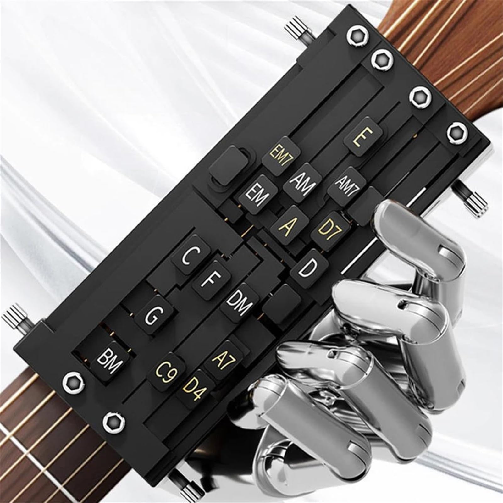 Professionale Strumenti per Chitarra Strumenti Di Apprendimento Per Principianti Con Guitar Chord Presser(Double Chord)