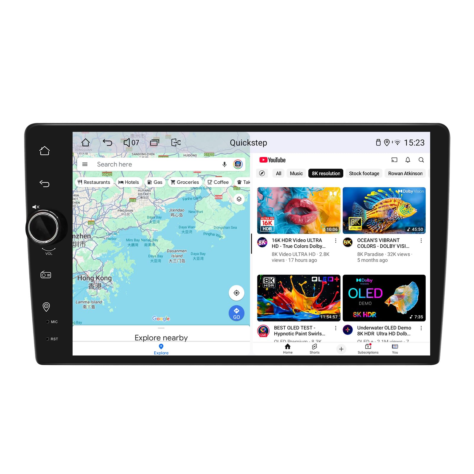 JOYING Double Din Radio 9 Inch Car Stereo with Apple Carplay & Android auto, Android 13 Head Unit 8GB+128GB with Mirror Link, AM/FM, Bluetooth, SWC, GPS(JY-UTD07N8)