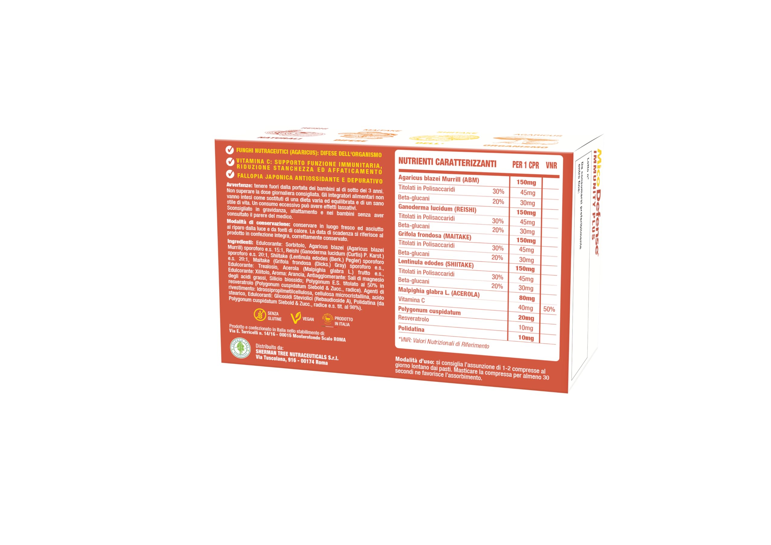 MicoDefense - Integratore 4 Funghi medicinali, Resveratrolo e Vitamina C