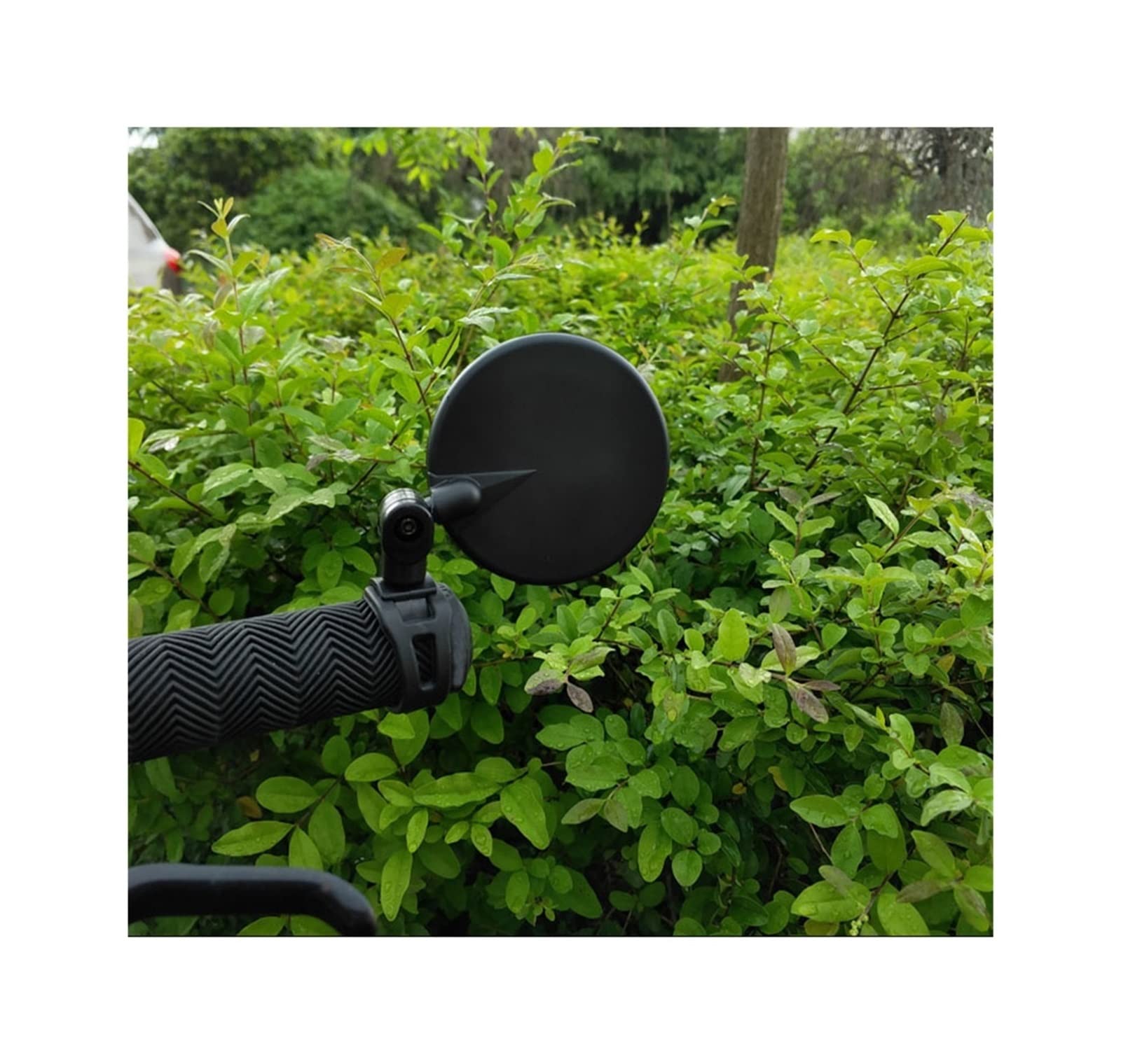 BAFAFA Embout Guidon Rétroviseur Universel Vélo Moto Rétroviseur Guidon Grand Angle Miroir Convexe Cyclisme Vue Arrière 360 ​​Rotation Réglable Rétroviseurs Latéraux
