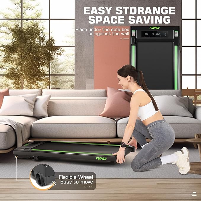 Caminadora Eléctrica Plegable con Inclinación 2.5 hp Verde miniatura 5