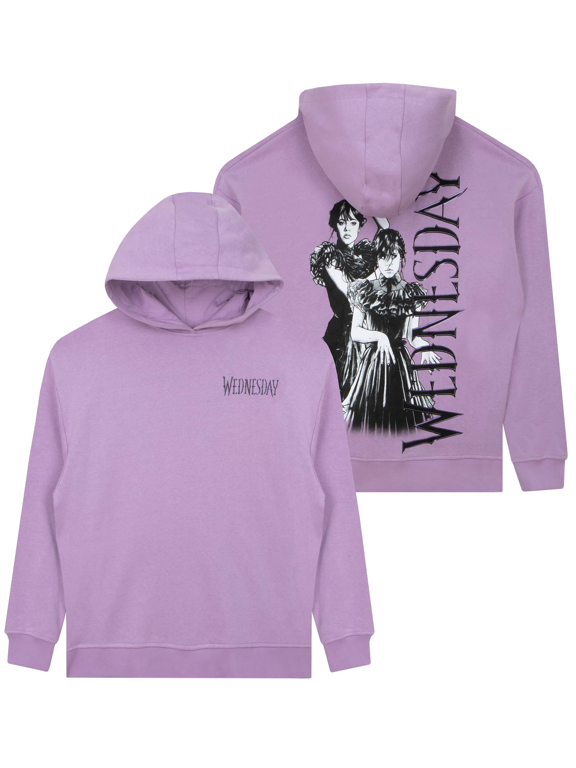Wednesday Purple Hoodie | Addams Family Womens Hoodie | Oversized Hoodies For Women | Medium Medium