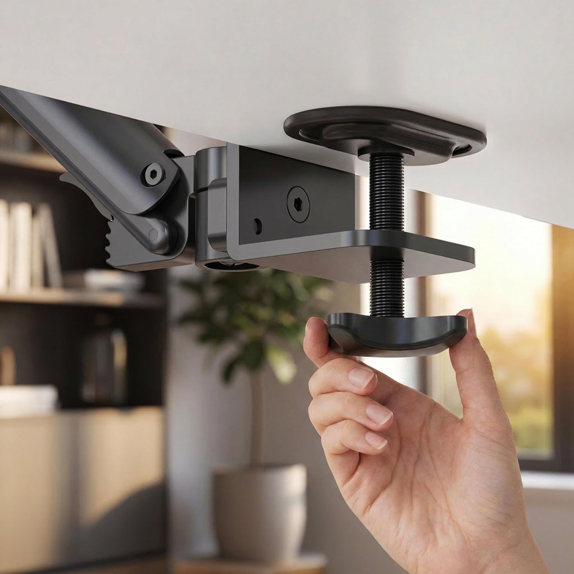 di volio Ergonomische Armauflage für Schreibtisch Schwarz DV-194ODA