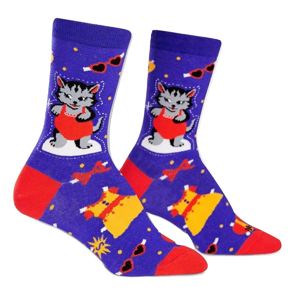 Sock It To MeWomen's Crew, Cat Socks