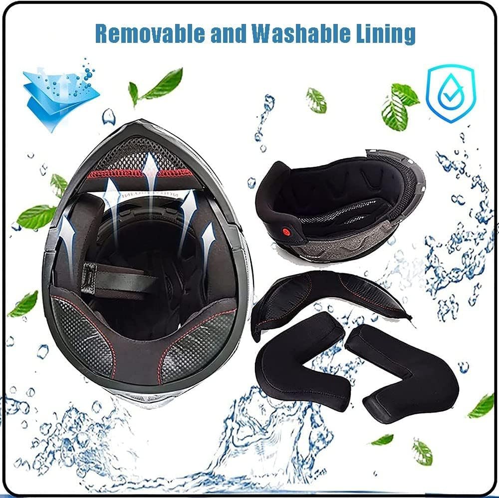 Kaski Motocyklowe Bluetooth, Kask Szczękowy Kask Motocyklowy Pełnotwarzowy Z Podwójnym Daszkiem, Mężczyźni Kobiety Zintegrowany Kask Z Redukcją Szumów Z Automatyczną Odpowiedzią
