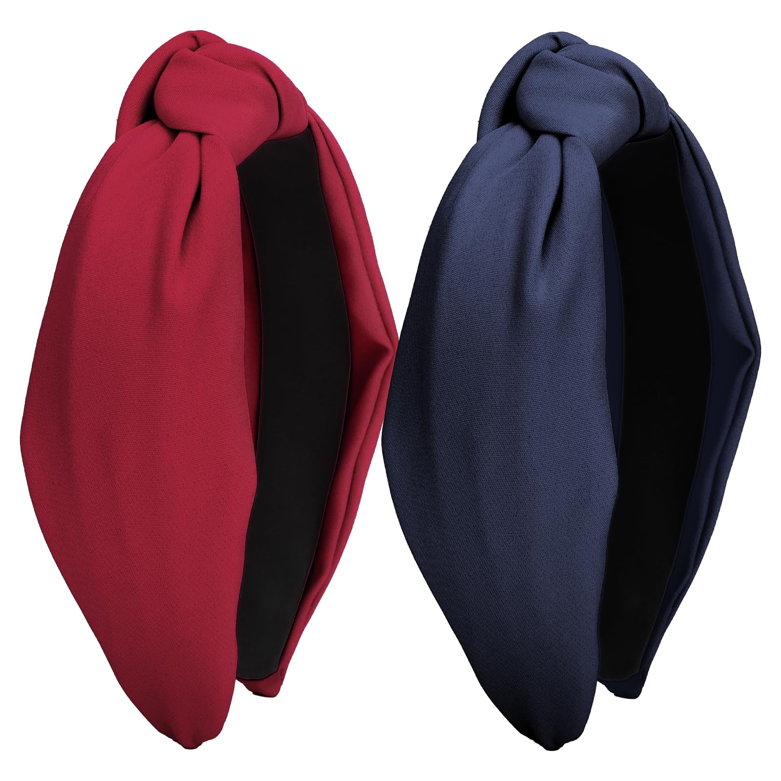 Amazon.com : Wecoe 2 Pack Knotted Headbands For Women Red  display picture 2