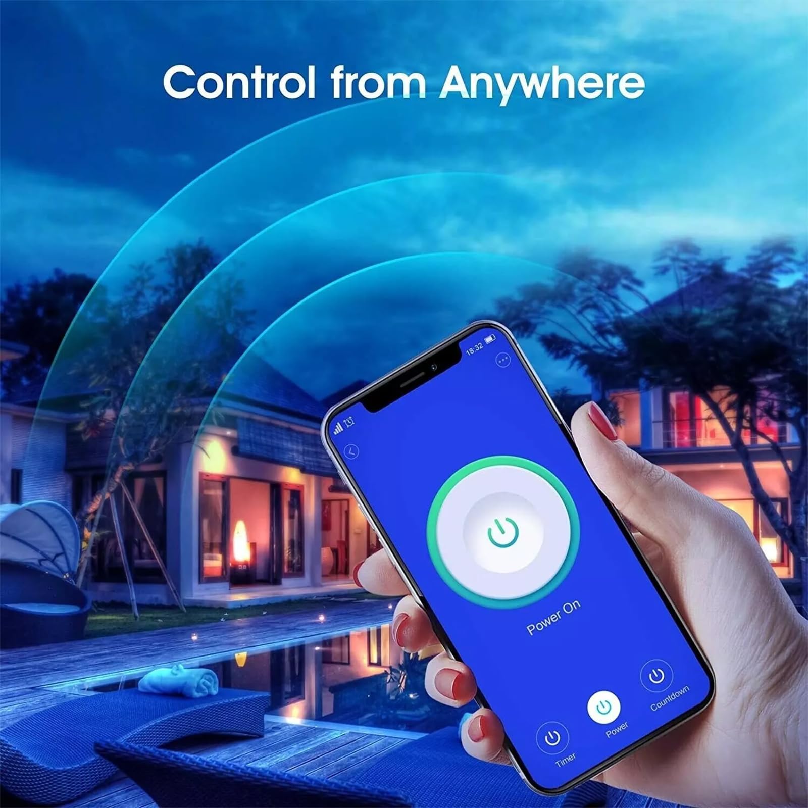 10A Smart Plug WiFi APP Remote Control Outlet Work Compatible with Home IFTTT Energy Monitoring and Timer Function — view 5