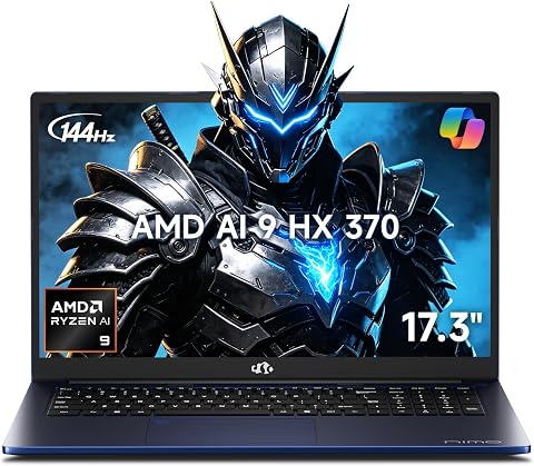 NIMO 17.3" AI Laptop with AMD Ryzen AI 9 HX 370, 64GB RAM, 4TB SSD