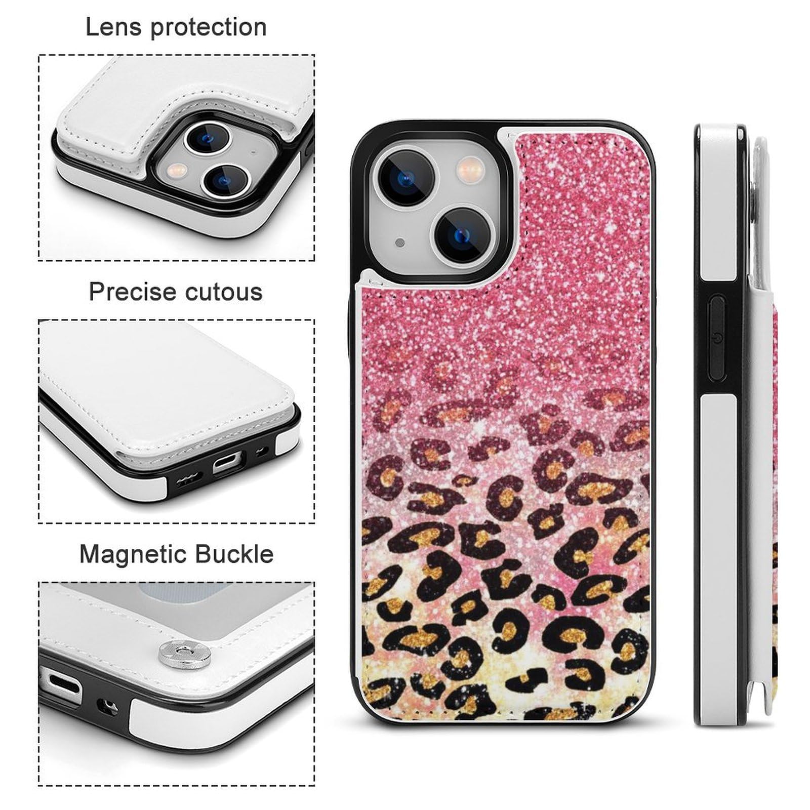 iPhone13ケース 手帳型 ローズゴールド air-J iPhone 15 ケース 手帳型 iPhone14 カード収納 iPhone13