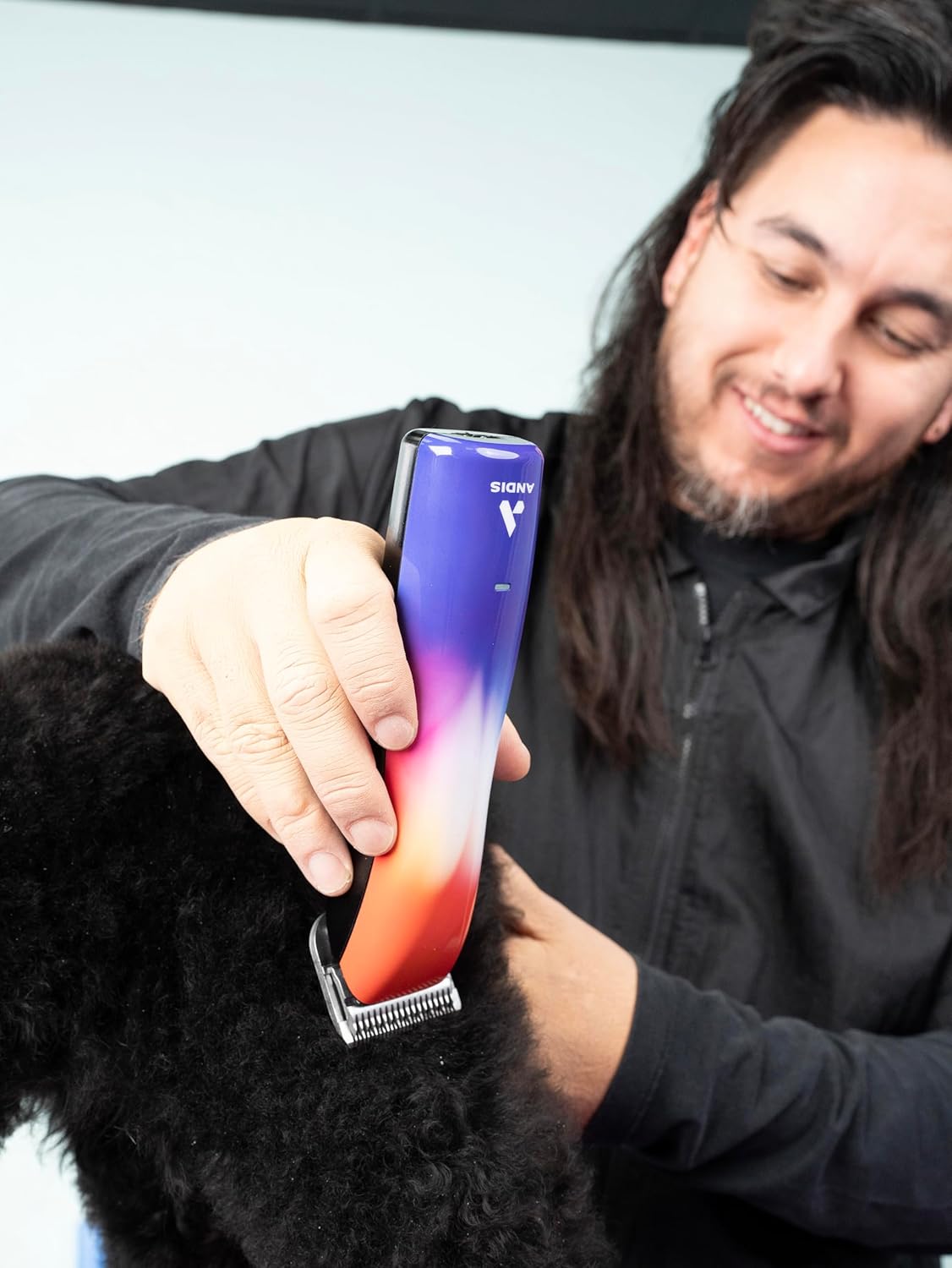 Andis 563125 Emerge Lite Cord/Cordless Pet Clipper – Detachable Blade, Single-Speed Rotary Motor, Stainless Steel Blade, Professional Grooming Performance