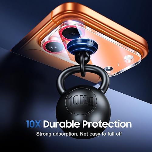 Miniatura 359 de UniqueMe [Paquete de 3 protectores de lente de cámara compatibles con iPhone 14 Pro Max/iPhone 14 Pro, vidrio templado, [compatible con fundas]