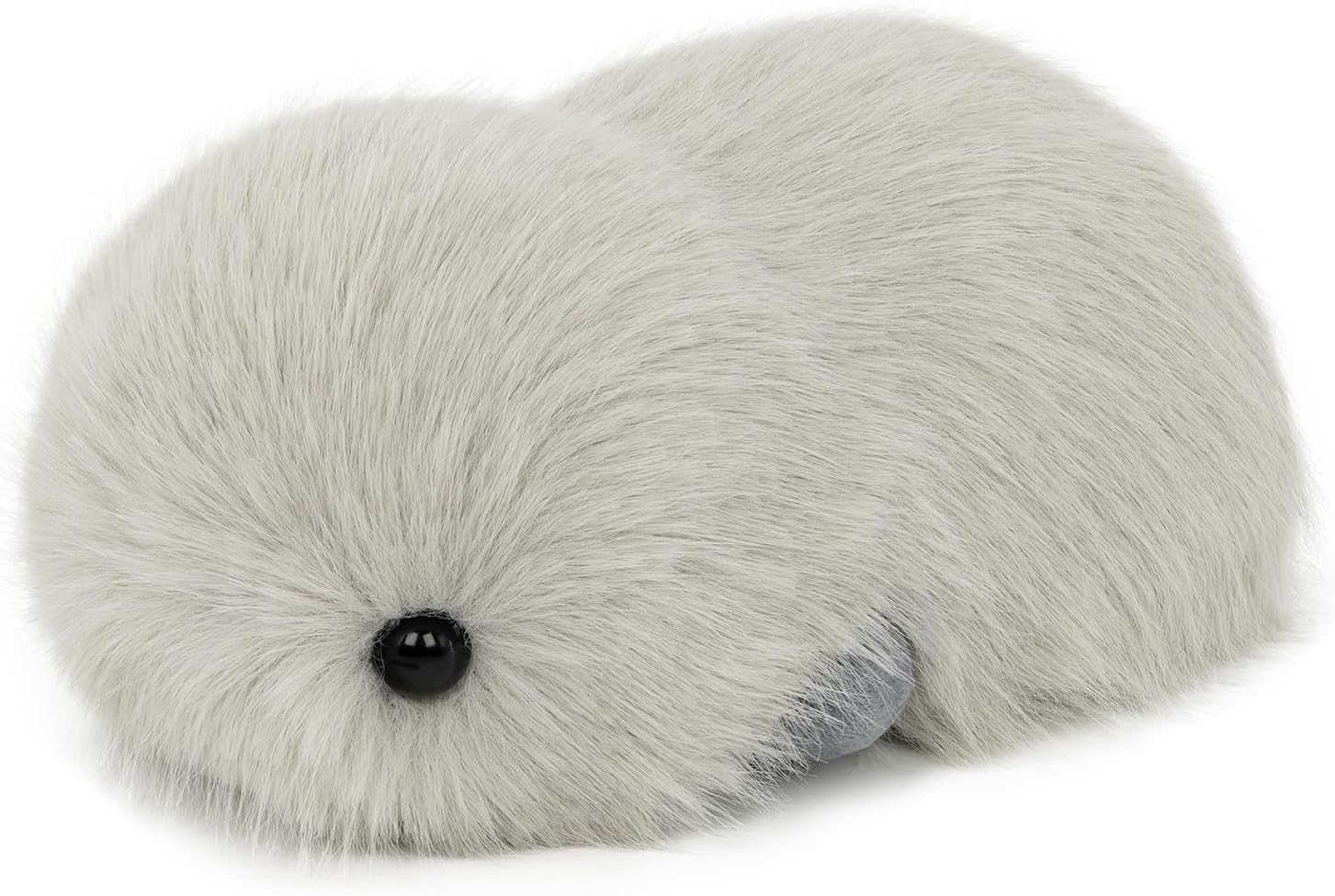 Interactive AI Plush Companion Pet– Privacy Safe Smart Adaptive Learning Emotional Support Robot Pets, Anxiety Relief Comfort| Ideal Toy Gift for Kids,Adults,Seniors(Grey)