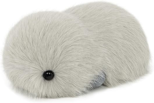 Interactive AI Plush Companion Pet  Privacy Safe Soft Huggable Intelligence Emotional Support Robot Pets, Anxiety Relief Desk Robots| Ideal Toy Gift for Kids,Teens,Adults,Seniors-Grey