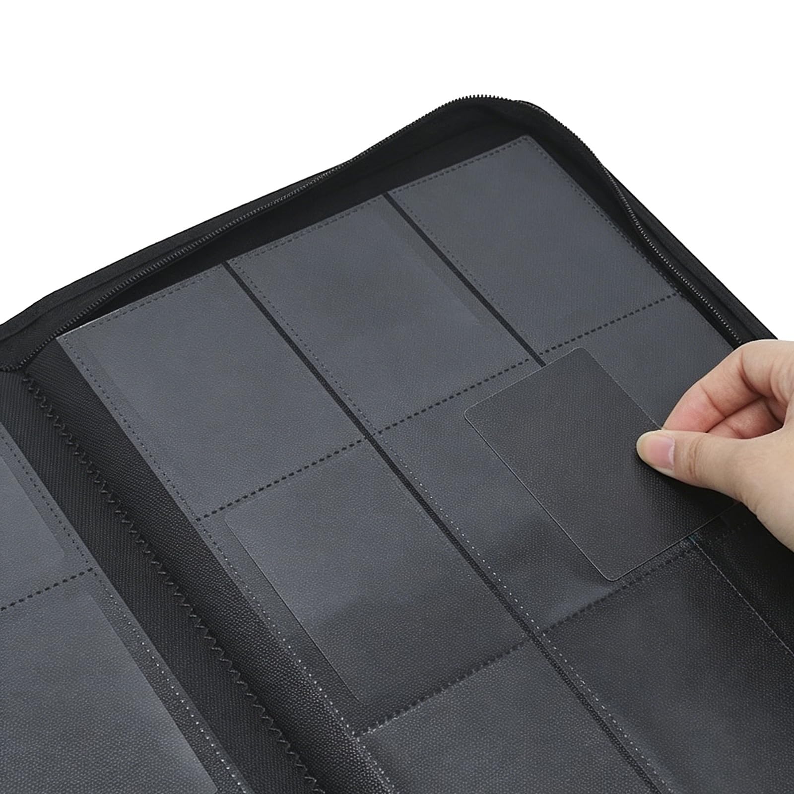 Porte-cartes multi-usages fabriqué à partir de cuir PU souple, idéal pour le travail et les jeux. Pochette permanente pour cartes