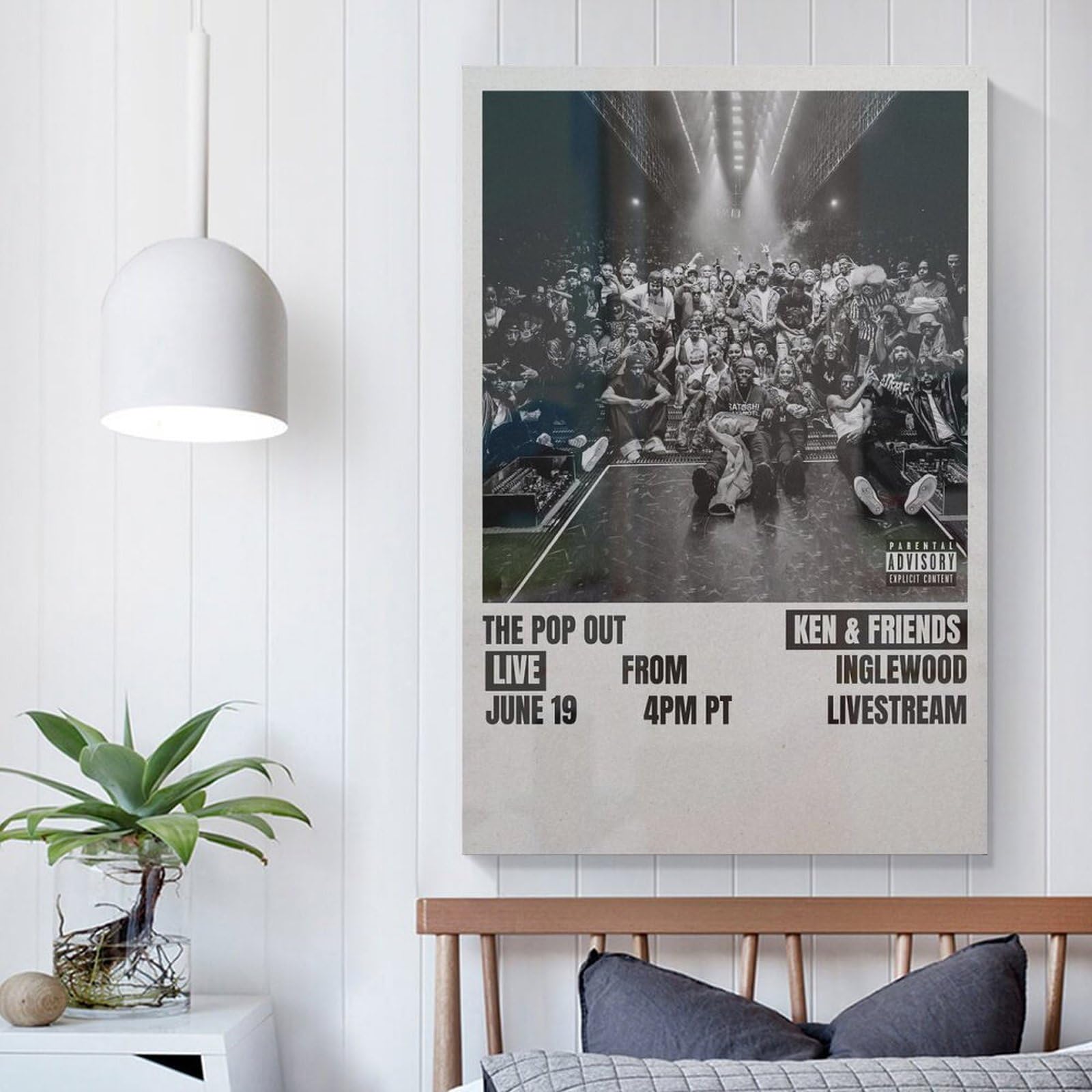 Kendrick Lamar The Pop Out, Ken & Friends 9 Canvas Poster Bedroom