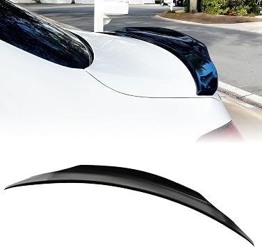 Gloss Black Rear Spoiler Wing Compatible with 2015-2021 Mercedes-Benz W205 C-Class C300 C350e C400 Sedan, Trunk Spoiler for 2015-2021 W205 C46 C63 C63S AMG Sedan