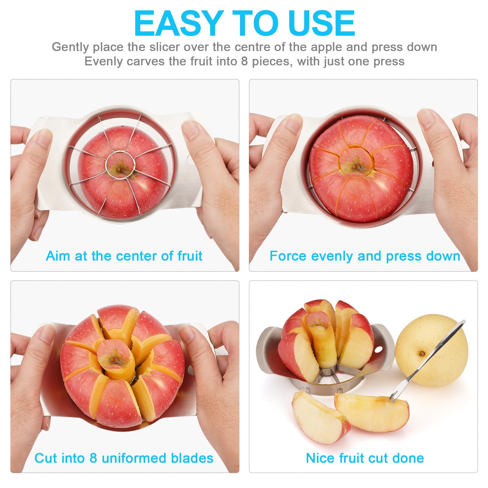 Amazon.com: Apple Slicer 8 Super Sharp Stainless Steel