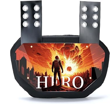 Football Back Plate,Lower Back Pads for Football Players,Rear Back Protector,High Impact Protection for Youth & Adult Shoulder Pads
