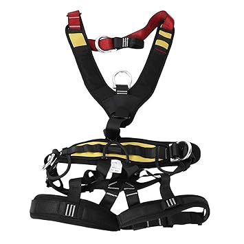 Bungee Harness, High Strength Polyester Material Body Harness for Caving for Rock Climbing for Mountaineering for Fire Rescue(160-190)
