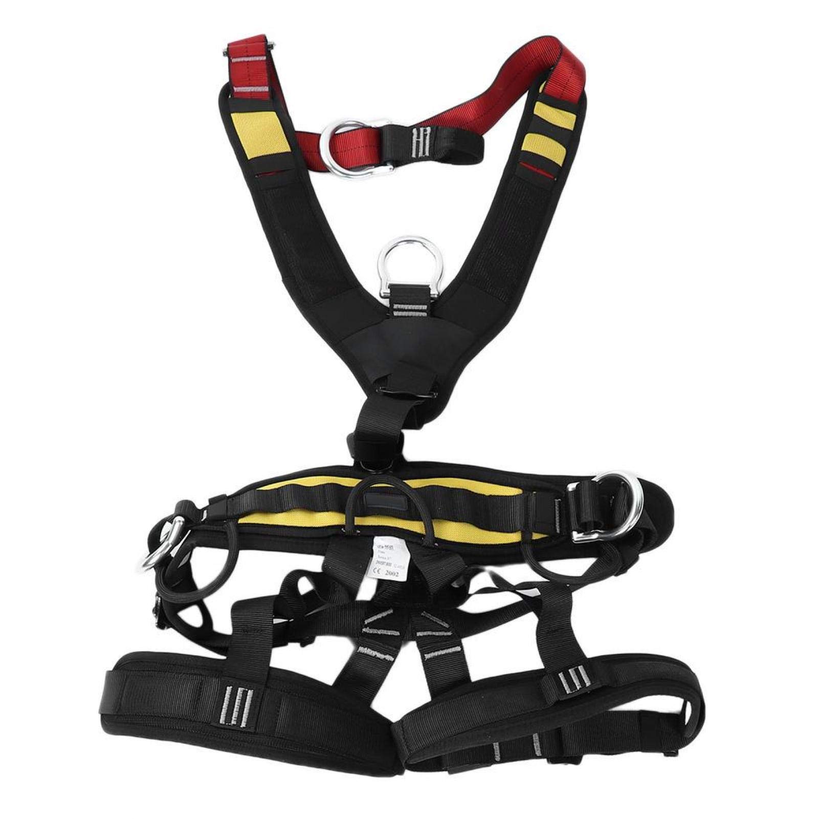 Bungee Harness, High Strength Polyester Material Body Harness for Caving for Rock Climbing for Mountaineering for Fire Rescue(160-190)