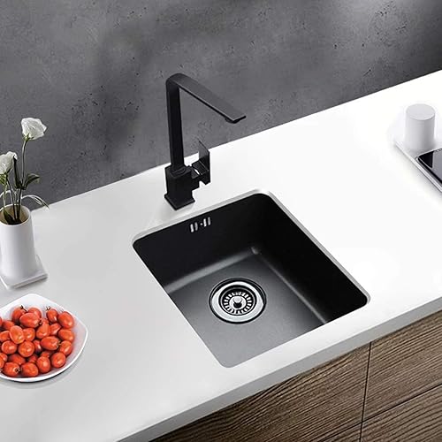 Miniatura 5 de Garosa Grifo de agua para fregadero de arco alto, grifo de barra moderna de 360 grados, giratorio para baño, grifo de lavabo de una sola manija,