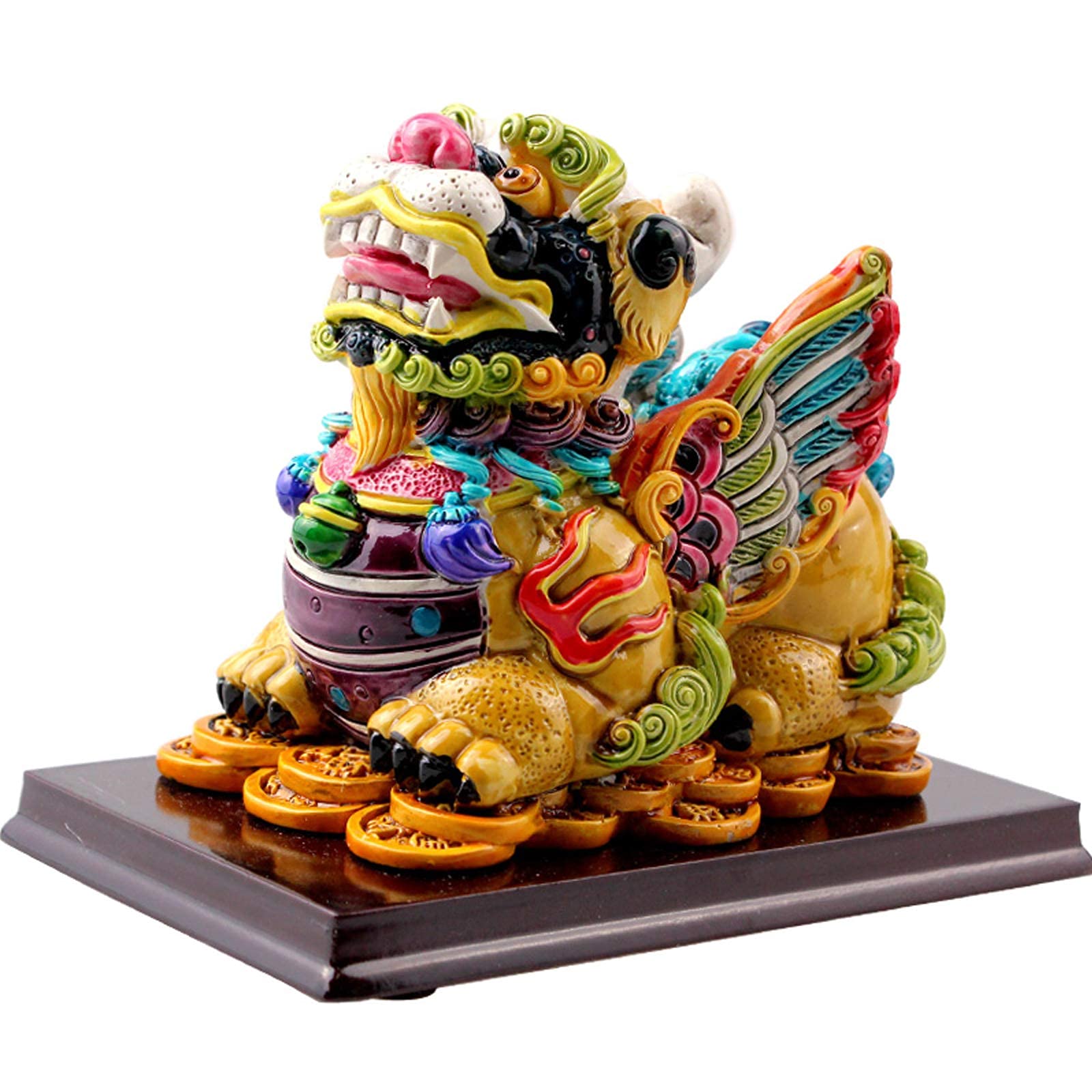 Statue Feng Shui Pi Xiu de richesse et prospérité en taille M pour décor de table