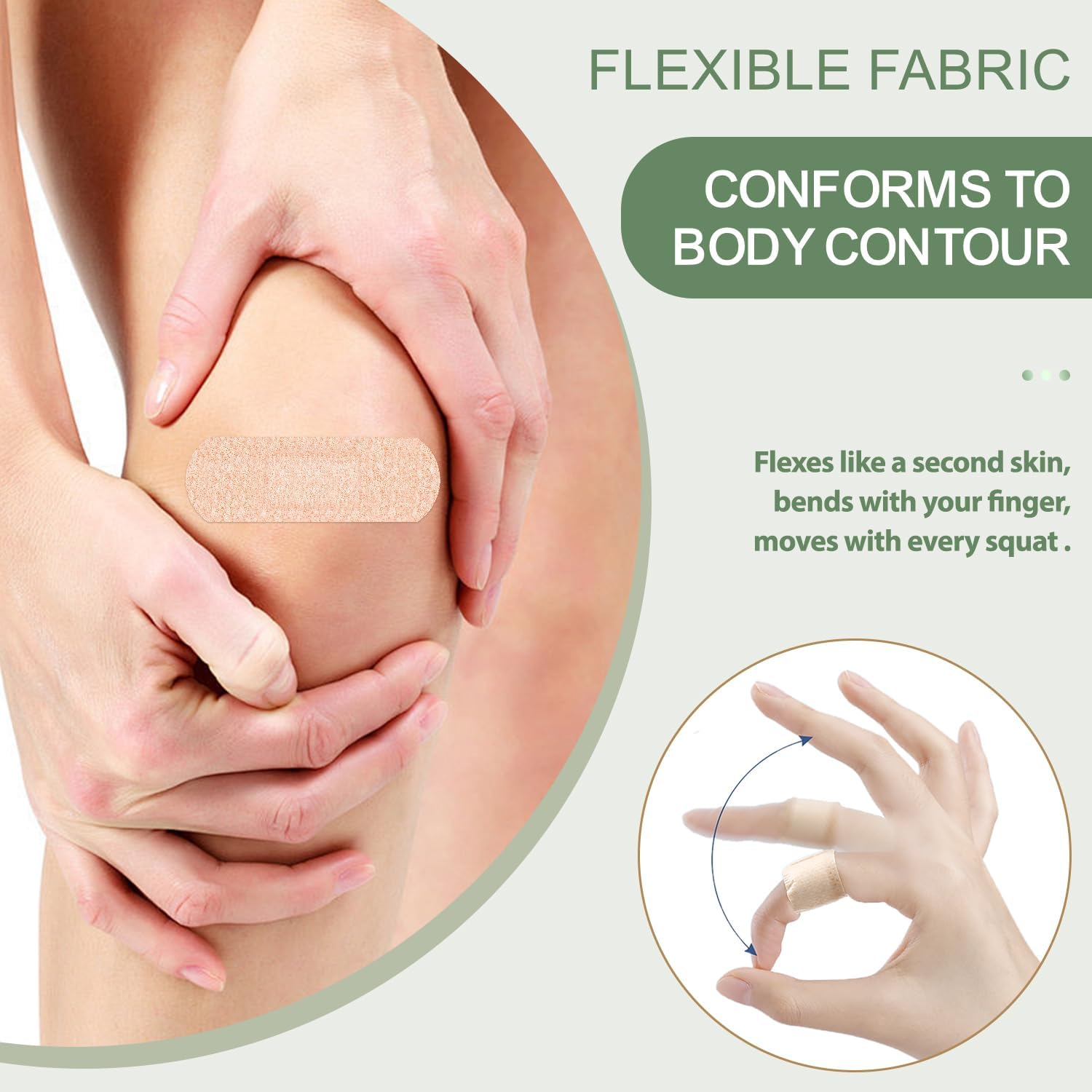 Silicone Bandages for Sensitive Fragile Skin - 2" x 4" 20 Counts & 1" x 3" 50 Counts