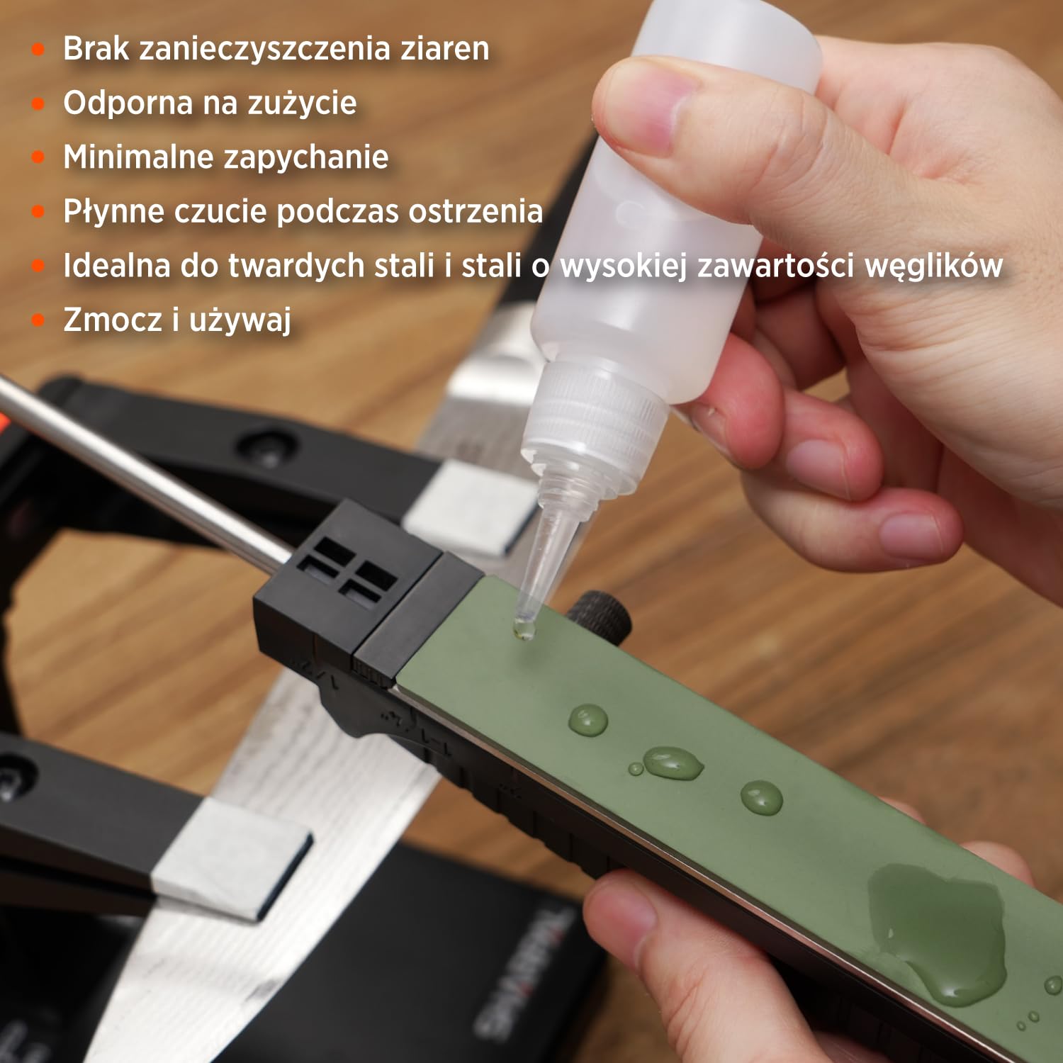 SHARPAL płytka diamentowa żywiczna 6000, 1"x6"/150x25 mm | Diament w pełnej matrycy na spoiwie żywicznym do twardych stali: odporny, mało się zapycha, równe ziarno
