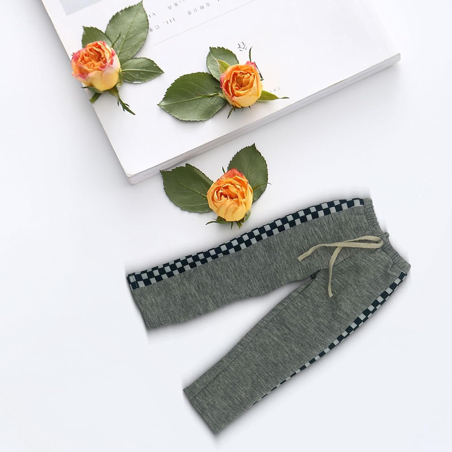 1/6 Sweatpants Miniature Costume Mini Wide Leg Long Pant for 12'' Male Dolls Figure, Gray