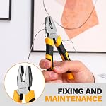 DEKOPRO 94 Piece Tool Set Household DIY Tool Kit for Men with Storage Toolbox, Small Basic Hand Tool Box Set for Home Repair, DIY, Apartment, Office, Orange