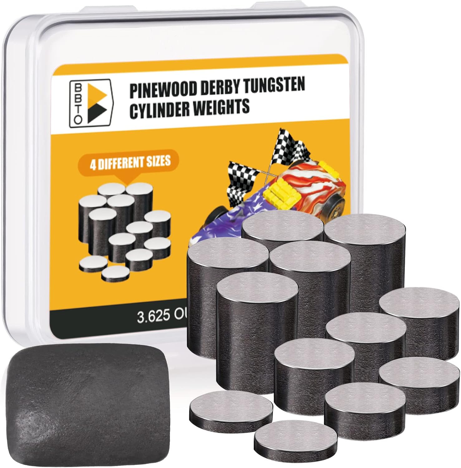 BBTO 4.625 oz Tungsten Weights Cylinders Weights and
