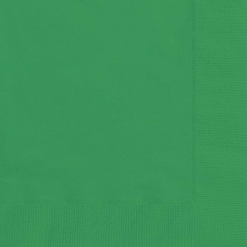Servilletas de papel verde esmeralda sólido, 20 piezas, perfectas para cumpleaños, bodas, fiestas y eventos especiales
