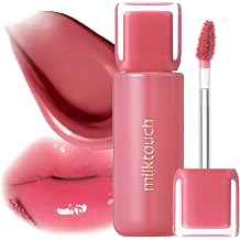 milktouch Jelly Fit Glow Lip Tint - Hydrating Lip Gloss with Long-Lasting Moisture, Color Stain, Lightweight Formula, Radiant Shine, Perfect for Daily Use, Korean Lip 04 MuteFicial Plum, 4ml