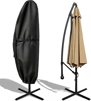 Patio Umbrella Cover for 7.5ft to 11.5ft Outdoor Cantilever Umbrella