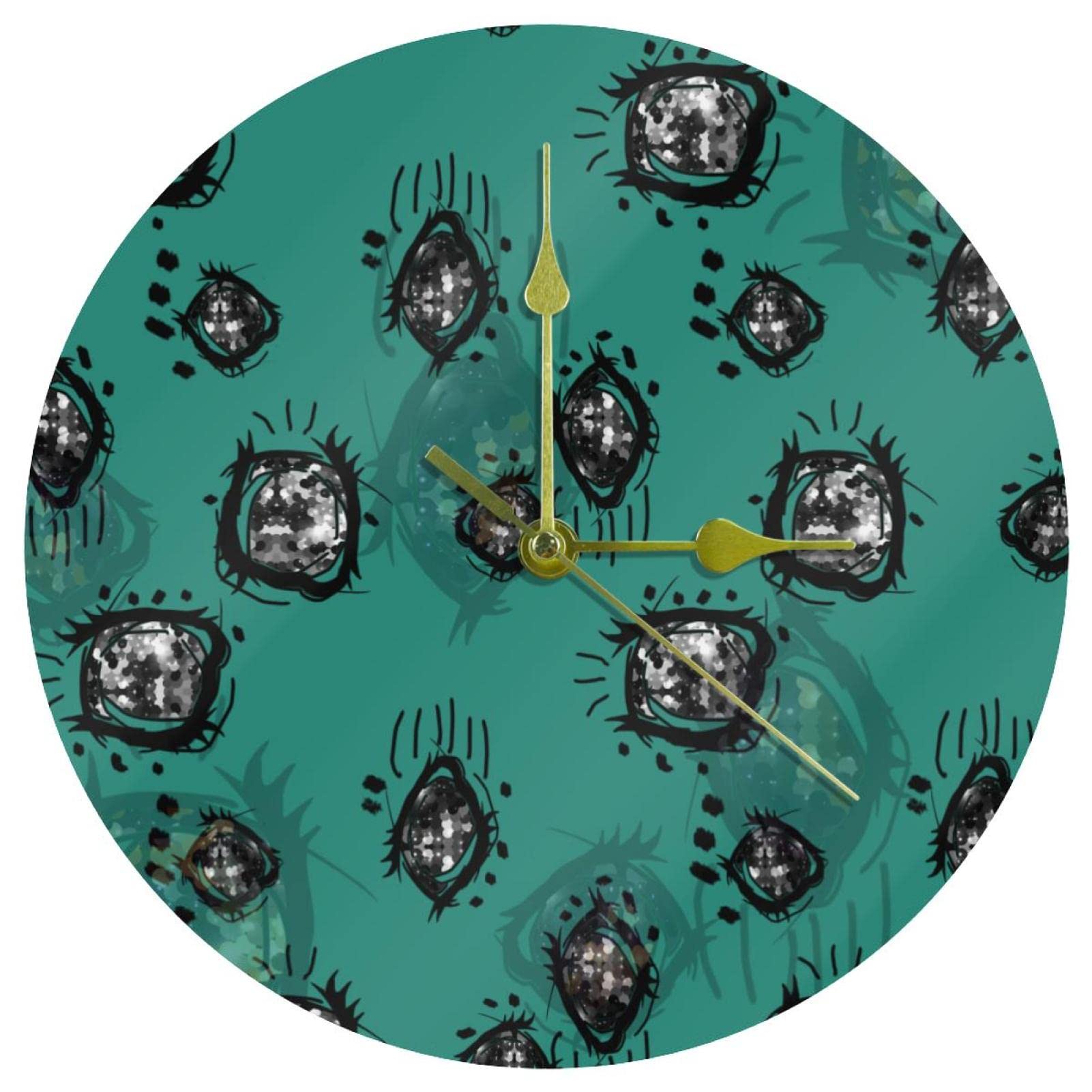 Horloge murale en acrylique silencieuse de 24 cm à quartz précise