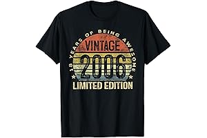 Vintage 2006 Limited Edition 18th Birthday T-Shirt: A Timeless Keepsake for Milestone Birthdays