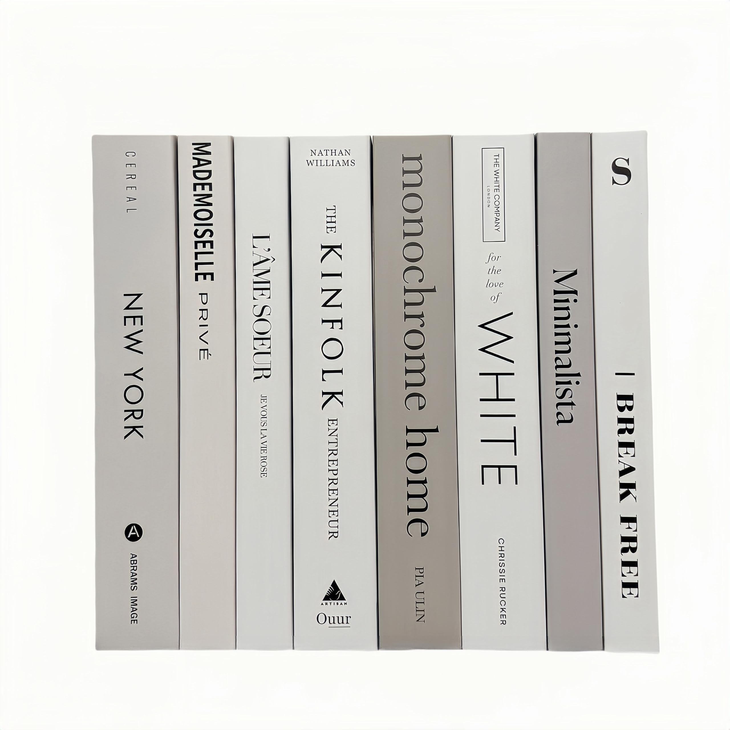 Confezione da 8 libri decorativi | Libri decorativi Ediactcyl per la decorazione della casa | Libri falsi per la decorazione | per la decorazione della libreria del soggiorno