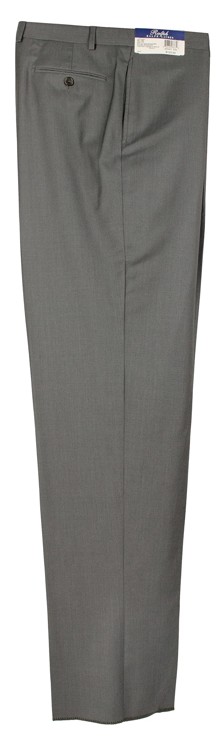 Ralph Mens Wool Natural Stretch Flat Front Dress Pants-C-30W