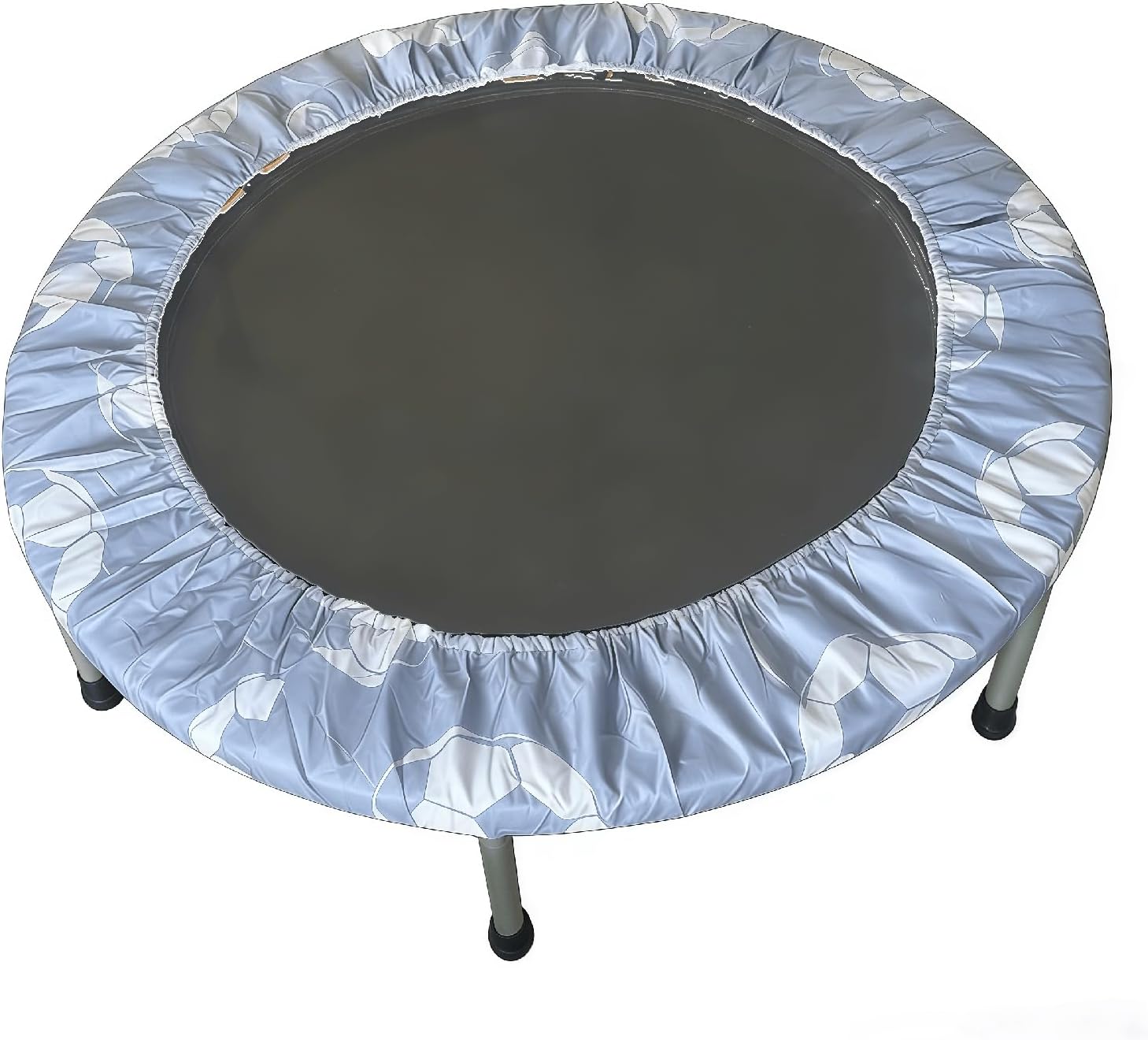 Mini Trampoline Spring Covers Gray, 36 38 40 48 inch Round Small Trampoline Cover, Trampoline Replacement 600D Odor-Free Tear-Resistant Oxford Cloth Easy to Install, Only Cover