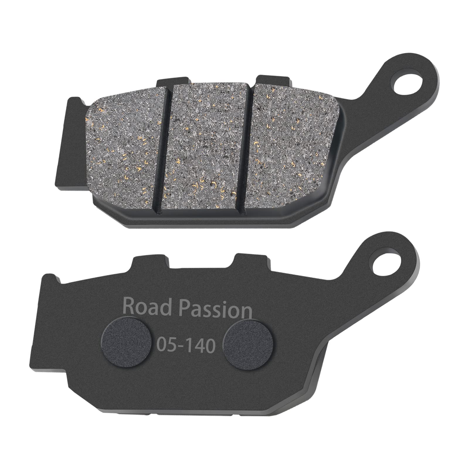 Road Passion Bremsbeläge Hinten – Für Honda NTV, CBR, VTR U. A., Bio-metallisch, Größe 86 X 40 X 10,2 Mm