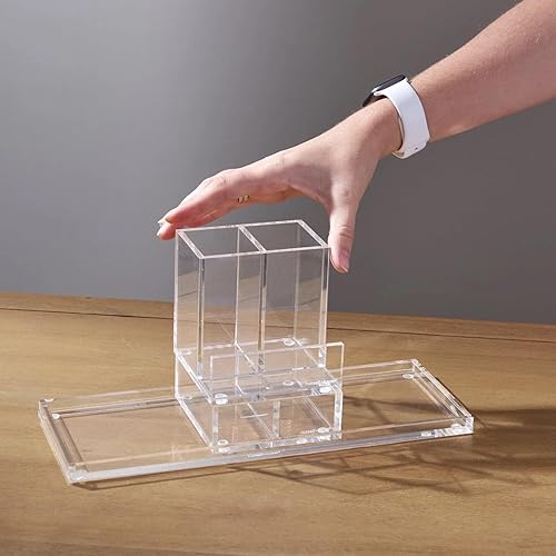 Miniatura 10 de Russell+Hazel - Bandeja de accesorios estrecha de bloque acrílico