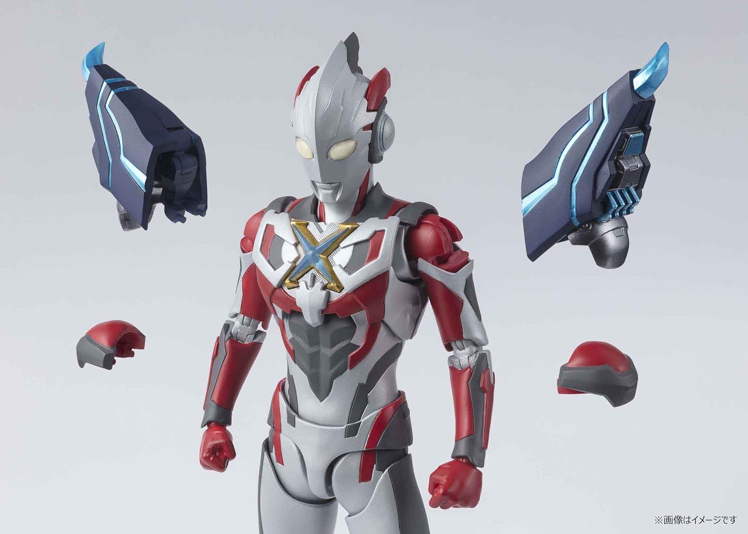TAMASHII NATIONS S.H. Figuarts Ultraman X And Gomora Armor Set "Ultraman X", White