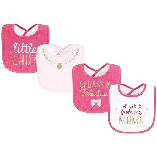 Miniatura 34 de Hudson Baby Baberos absorbentes unisex para bebé de felpa de algodón con relleno de fibra, ojos guapos, talla única