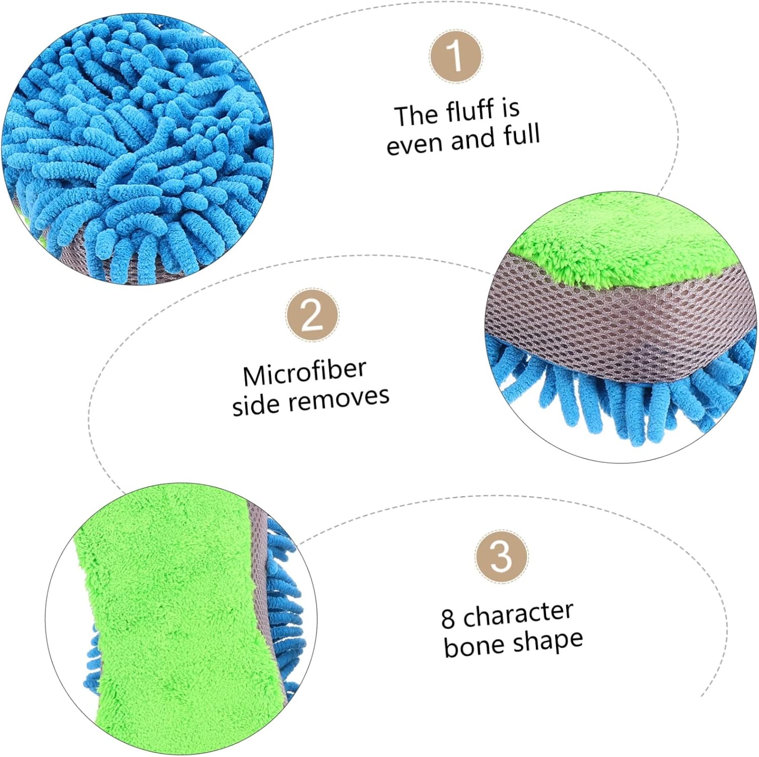 Didiseaon 4pcs Car Cleaning Sponge Block Microfiber Wash Tool for Car Care and Lightweight Random