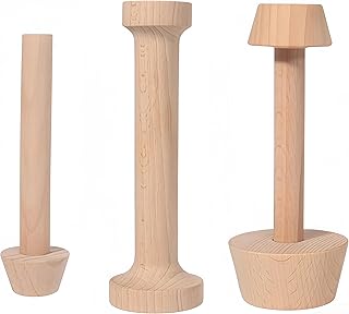 Wooden tart tamper Set Double Side Pastry Dough Tamper Egg Tarts Tamper Pastry Tools Kitchen Party Baking Tools