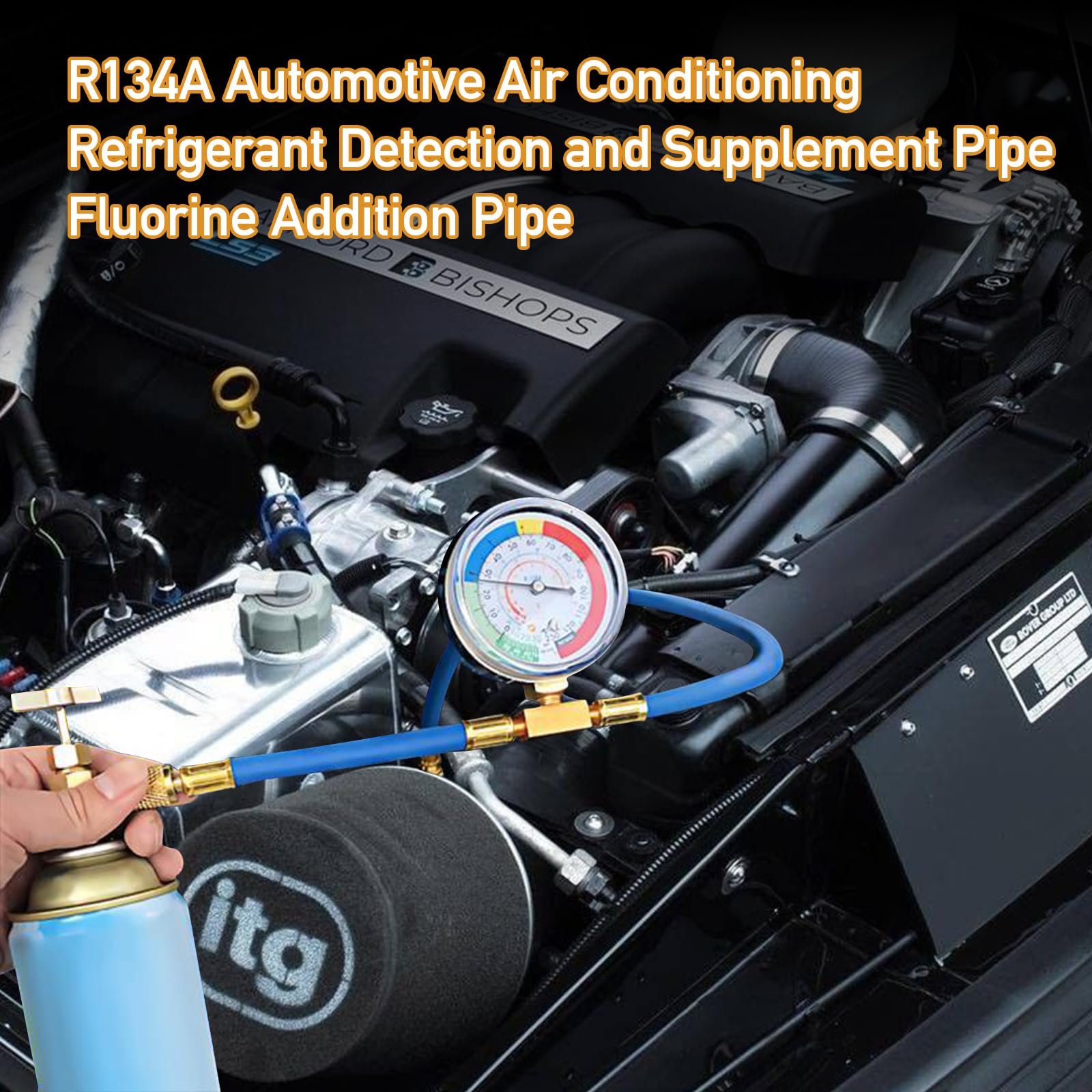 Tubo Di Ricarica R134a Per Auto - Con Manometro, Valvola Di Sicurezza, Per Condizionatori Auto E Domestici - Foto 7