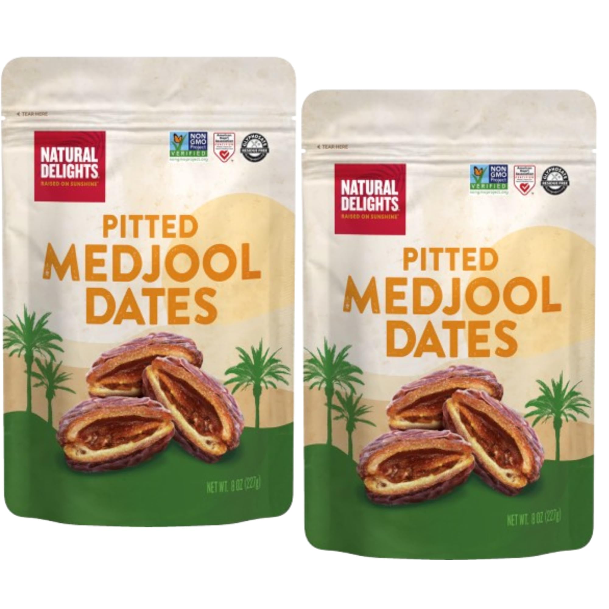 Dátiles Medjool deshuesados snacks saludables para llevar en la bolsa